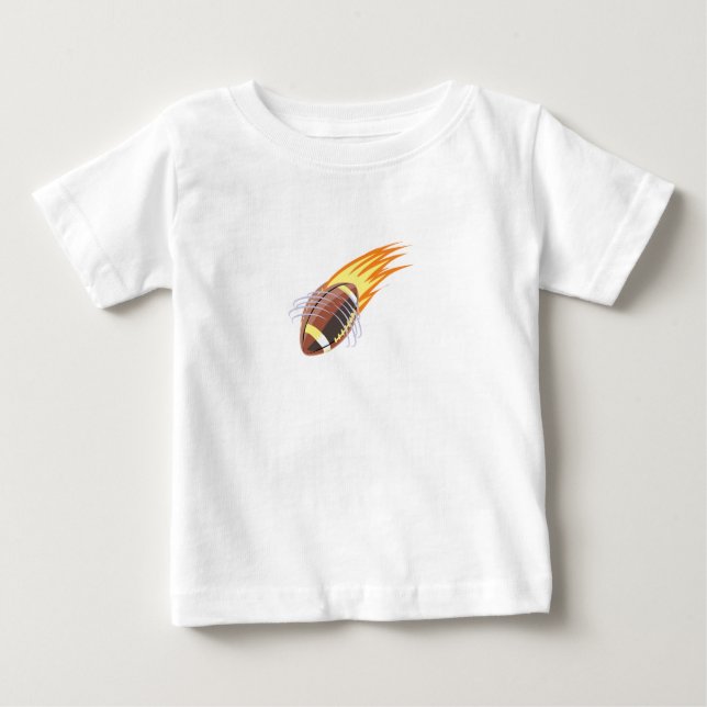 Den brinnande fotbollen - t shirt (Framsida)