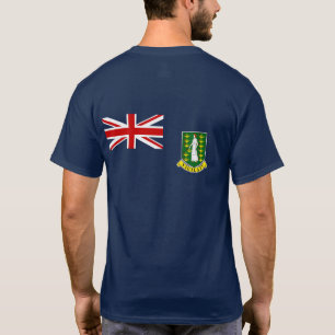 Den British Virgin Islands flagga Tee Shirt