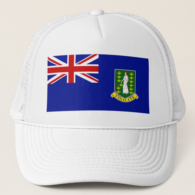 Den British Virgin Islands flagga Truckerkeps (Framsida)