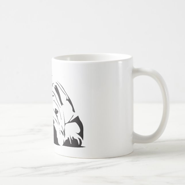 Den brittiska bulldoggen stencilerar kaffemugg (Höger)