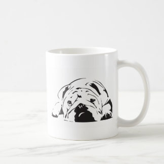 Den brittiska bulldoggen stencilerar kaffemugg