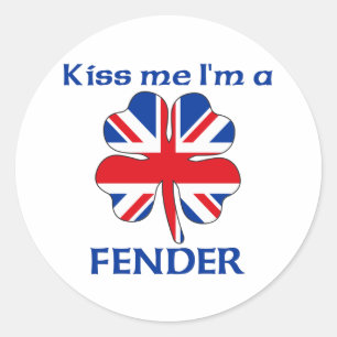 Den brittiska personligen kysser mig runt klistermärke
