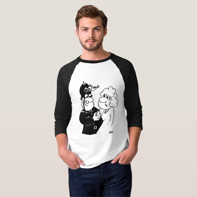 Den brittiska polisen tillfrågas om tid tee shirt (Hel framsida)