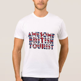 Den brittiska turisttypografin i Fantastisk T-shirt