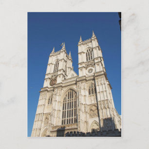Den brittiska Westminster Abbey-kyrkan i London UK Vykort