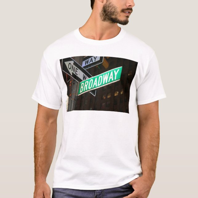 Den Broadway gatan undertecknar Tee Shirt (Framsida)