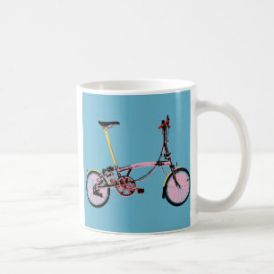 Den Brompton sidan beskådar BluePink Kaffemugg