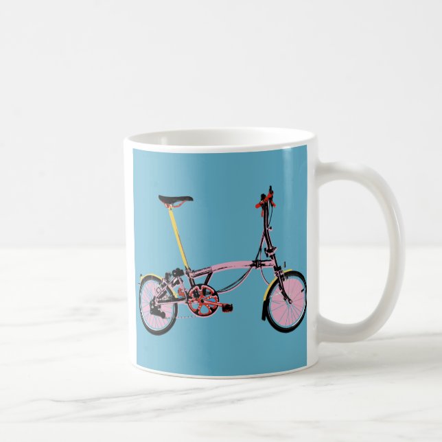 Den Brompton sidan beskådar BluePink Kaffemugg (Höger)
