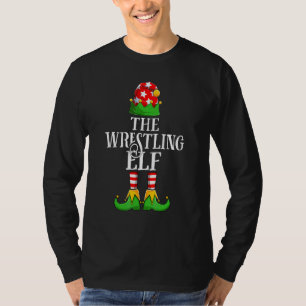 Den brottande älffamiljens matchande grupp jul t shirt