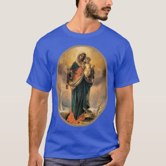Den bruna scapular Dam vid berget Carmel T Shirt