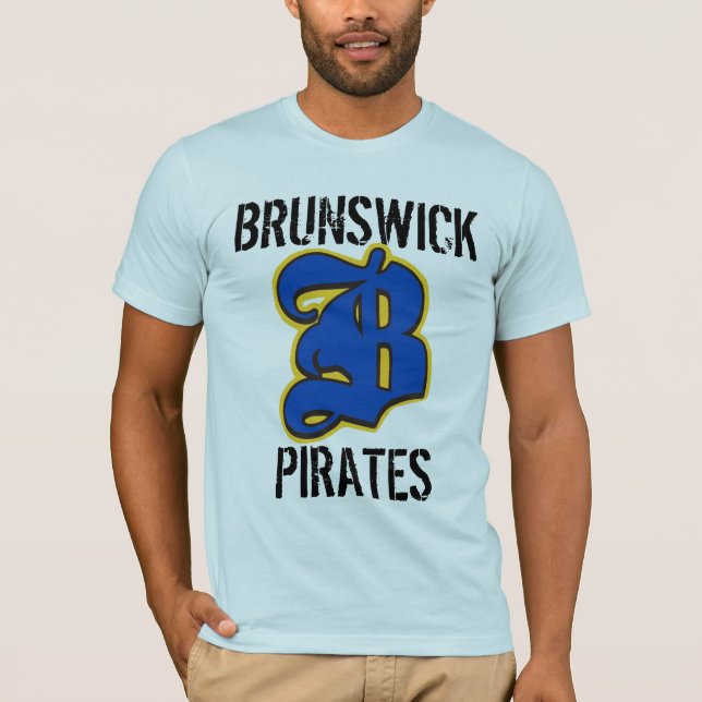 Den Brunswick kicken piratkopierar Georgia Tee Shirt (Framsida)