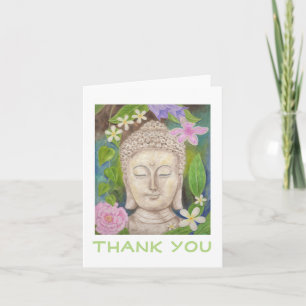 Den Buddha blomman tackar dig att card Tack Kort