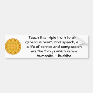 Den Buddha QUOTATIONEN - undervisa denna Bildekal