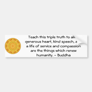 Den Buddha QUOTATIONEN - undervisa denna Bildekal