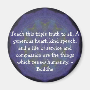 Den Buddha QUOTATIONEN - undervisa denna Magnet