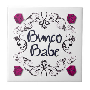 Den Bunco baben med virvlar runt Kakelplatta