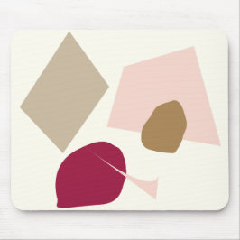 Den burgundy fläcken, abstrakt geometrisk design musmatta