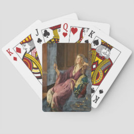 Den busiga flickan (av John Collier) Casinokort
