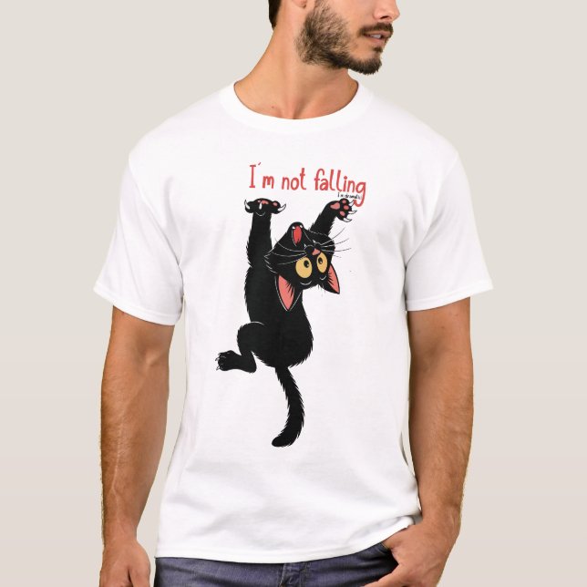 Den busiga katten , som känner kärlek till katt t shirt (Framsida)