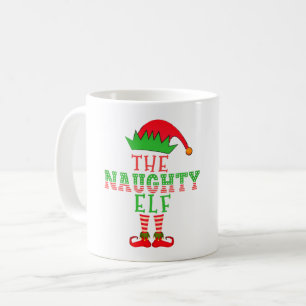 Den Busiga Tomtefamiljen Matchande Julpyjamas Kaffemugg