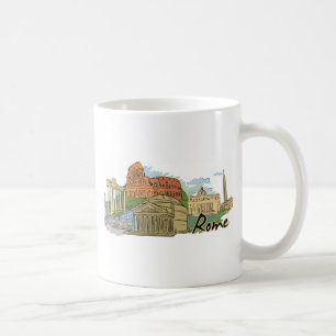 Den Byggdes inte på en dag (Rom) Kaffemugg
