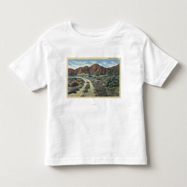 Den CaliforniaScenic öknen beskådar av uppehåll Tee Shirt (Framsida)