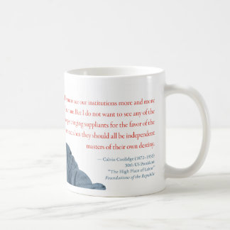 Den Calvin Coolidge muggen #1 "social programmerar Kaffemugg