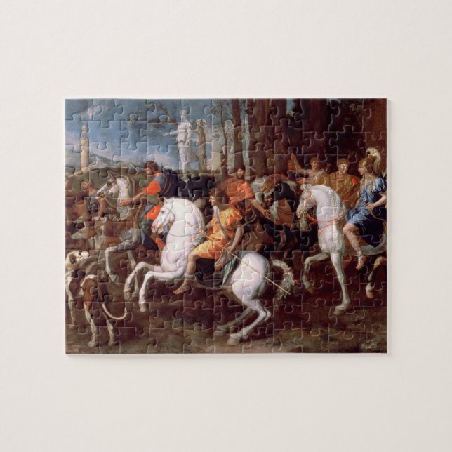 Den Calydonian galtjakten, 1637-38 Pussel (Horisontell)