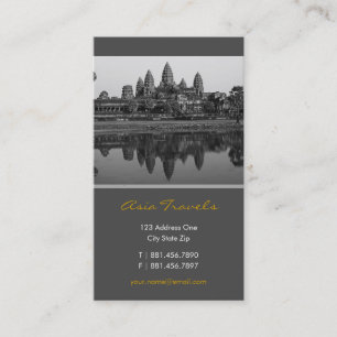 Den Cambodja Angkor Wat fotoanpassningsbar Visitkort