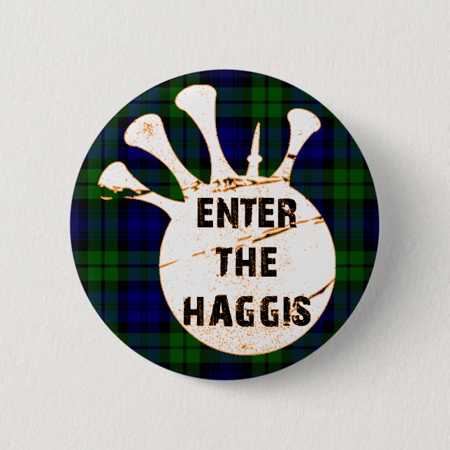 DEN CAMPBELL TARTANEN KNÄPPAS KNAPP (Framsida)