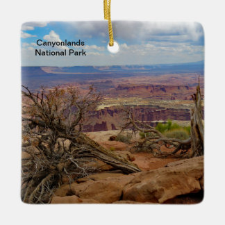 Den Canyonlands nationalparken kvadrerar den Julgransprydnad Keramik