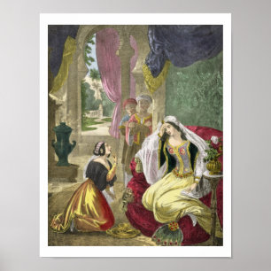 Den Captive hebréiska maiden som väntade på Poster