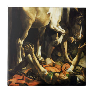 Den Caravaggio omvandlingen av St Paul belägger Kakelplatta