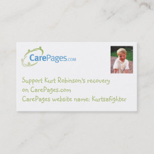 Den CarePages anpassningsbar Visitkort