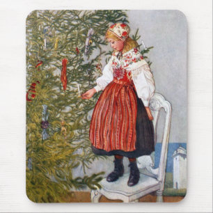 Den Carl Larsson julgranmusen vadderar Mousepad Musmatta
