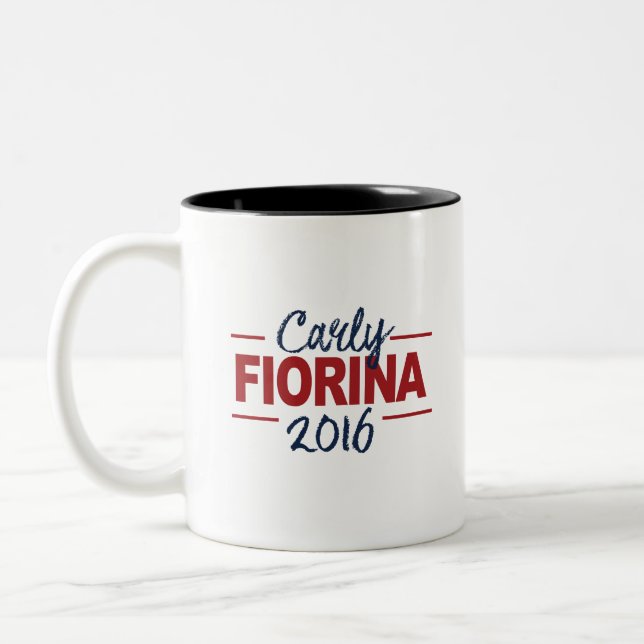 Den Carly Fiorina 2016 kampanjen undertecknar Två-Tonad Mugg (Vänster)