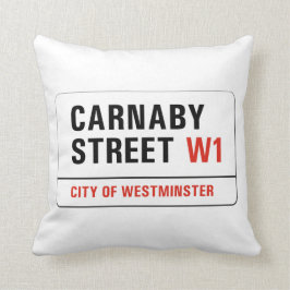 Den Carnaby gatan, den London gatan undertecknar Kudde