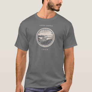 Den Carr china den Tygart fördämningen pläterar T-shirt