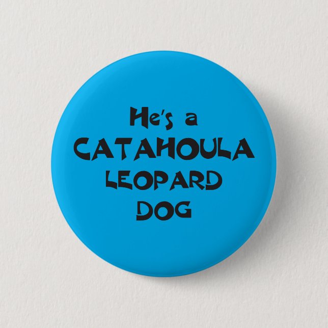 Den Catahoula Leopardhunden knäppas Knapp (Framsida)