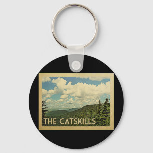 Den Catskills New York vintage resor Nyckelring