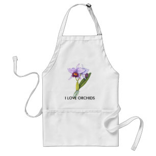 Den Cattleya labiataen, ÄLSKAR JAG ORCHIDS Förkläde