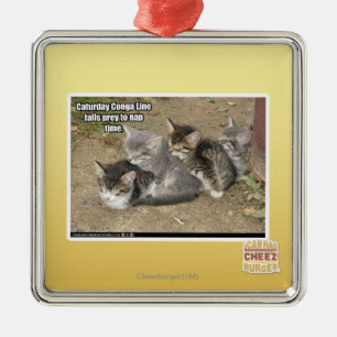 Den Caturday congaen fodrar Julgransprydnad Metall