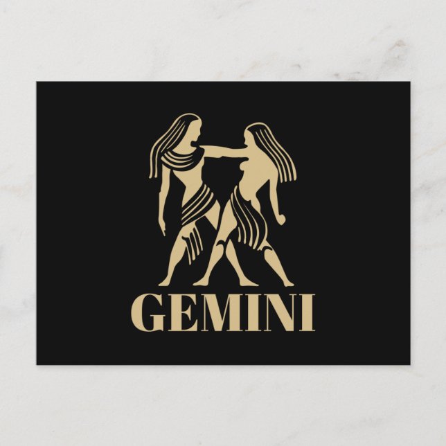 Den Celestiala Astrologi Horoskop Tvillingarnas Te Vykort (Framsida)