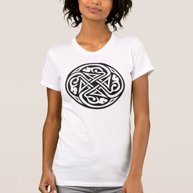 Den Celtic råttan cirklar T-shirt (Framsida)