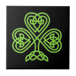 Den Celtic shamrocken belägger med tegel Kakelplatta