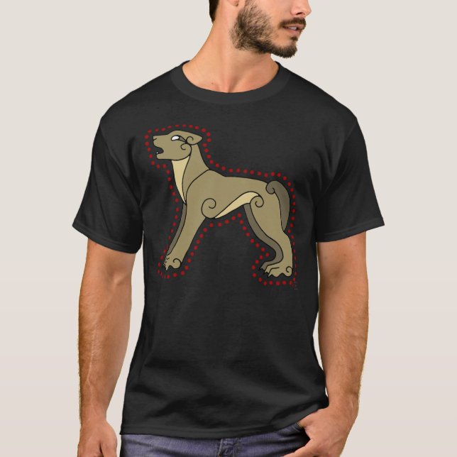 Den Celtic vargen Tee (Framsida)