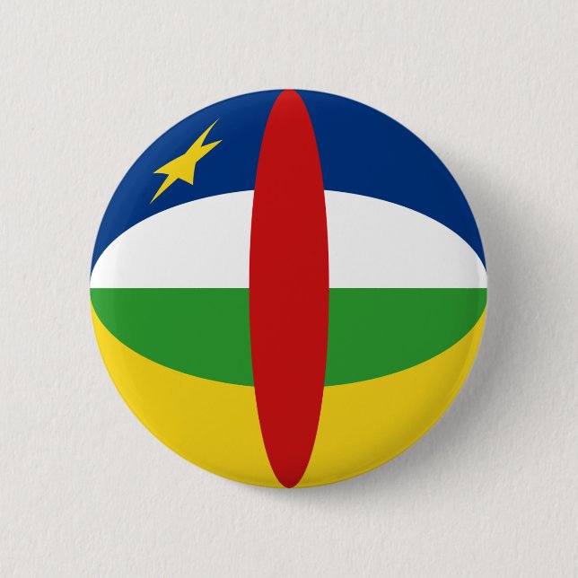 Den Centrafrique Fisheye flagga knäppas Knapp (Framsida)