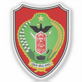 Den centrala provinsen Kalimantan jackar av arm,In Klistermärken