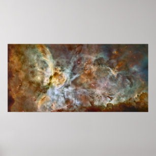 Den centrala regionen Carina Nebula Poster