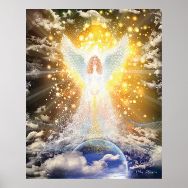 Den centrala Sol-ängeln Poster (Framsidan)